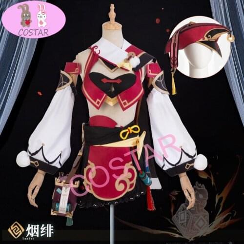Anime Genshin Impact Yanfei Game Suit Aestheticism Uniform Yan Fei Cosplay Costume Halloween Party Outfit For Women 2021 NEW