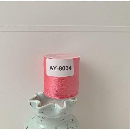 AY-8034 A Roll Wholesale 2mm-36mm 100% Pure Silk Embroidery Ribbons Handcraft Supply Double Faced Thin Taffeta Silk Ribbon