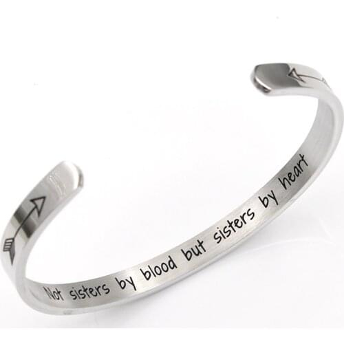 2020 Trendy BFF Bracelet Best Friends Bangle Bracelets Stainless Steel Cuff Bangles Friendship Jewelry For Women Girls