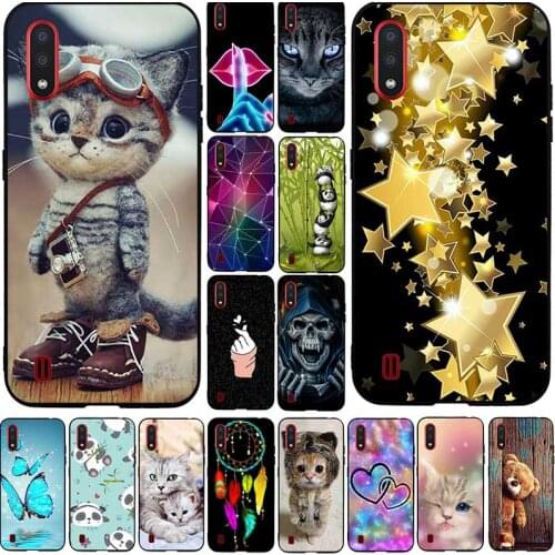 Case For Samsung A01 2020 Case Back Cover Soft TPU Silicon Phone Cases For Samsung Galaxy A01 A 01 A015F 2020 Covers Cute Bumper
