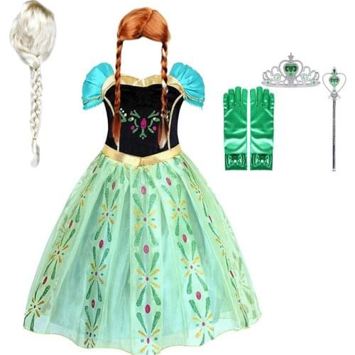 Kids Halloween Clothes Dress for Girl Cosplay Princess Costume Children Birthday Christmas Party Disguise Summer Autumn