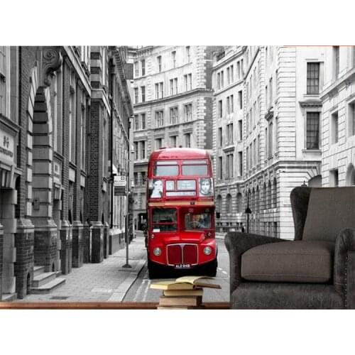 Europe Vintage Large Mural 3D Photo Wallpaper TV Living Room Decor Wall Paper for Bedroom Coffee Shop Walls