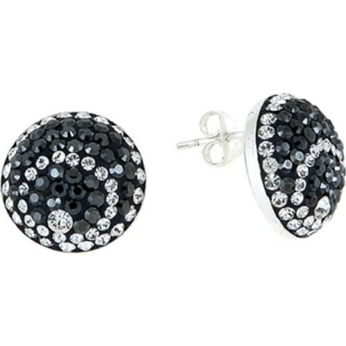 KUTAYDAN Crystal Cubic Zirconia Earrings 925 Sterling Silver
