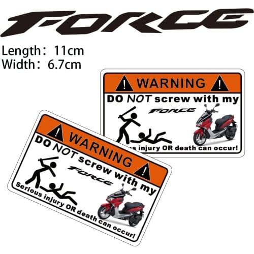 KODASKIN Motorcycle Cheap 2D Creative Warning Sticker Decal for YAMAHA FORCE