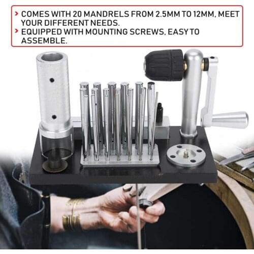 Precious Jump Maker Mandrel Set Jewelry Processing Kit with 20 Spindles