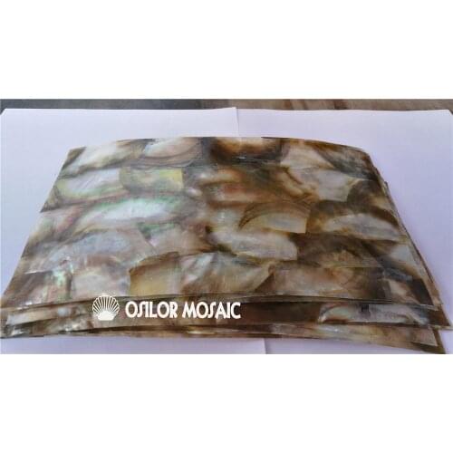 Natural mother of pearl shell laminate for musical instrument and furniture inlay blacklip sea shell paper