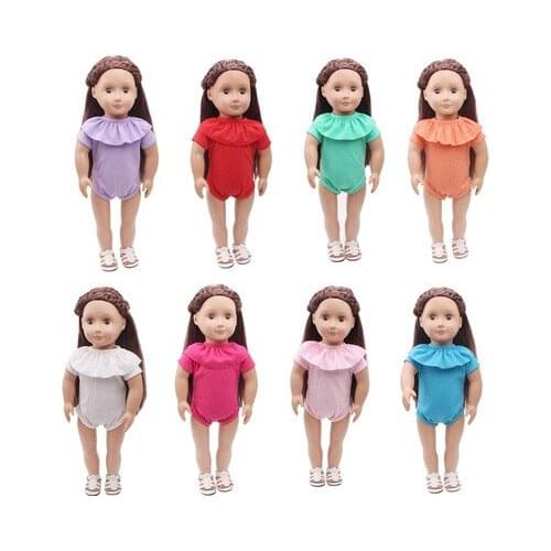 New Pattern Fashion Ha Yi Fit 18 Inch American&43cm Baby New Born Doll Clothes Accessories Girls' Toys