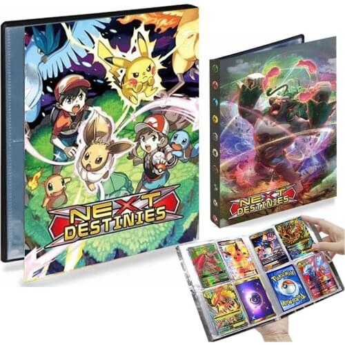 4 Pocket 240 Card Pokemon Album Book Anime Large Livre Pokémon Playing Game Collection Binder Holder Trainer Folder Kids Gift
