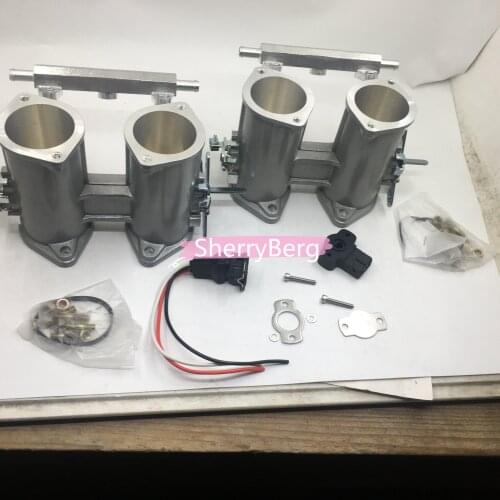 SherryBerg set of (2 TBS ) 50dcoe 50 dcoe 50mm Twin Throttle Body Injection + TPS + fuel rail Weber/Dellorto/Solex DCOE/DHLA