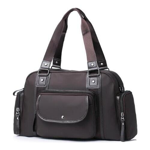 SOVICI Fitness Outdoor City walking Large Capacity Rolling Travel Casual Tote Bags Black Brown Vintage Business Top sport Bag