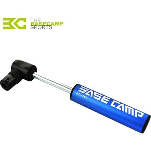 New Basecamp Mini Portable Aluminum Alloy Cycling Bicycle Air Pumps Bike Tire Inflator Super Light Small Bicycle Accessory Pump