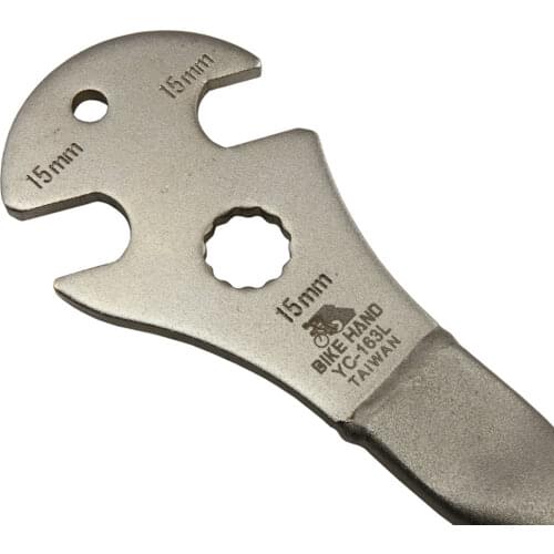 Bicycle Bike Pedal Wrench Alloy Steel Anti-slip Rubber Coated Handle Spanner