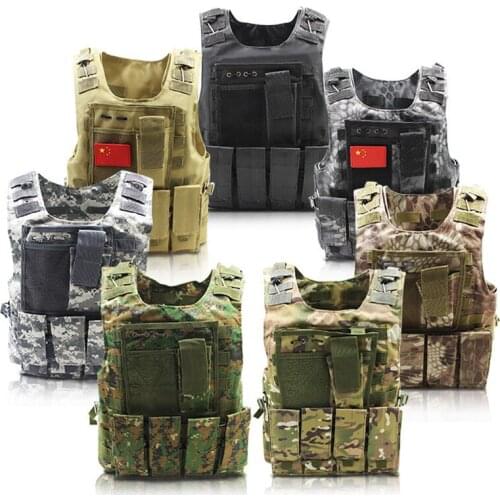 WOLF ENEMY Camouflage Hunting Military Tactical Vest Wargame Body Molle Armor Hunting Vest CS Outdoor Jungle Equipment with
