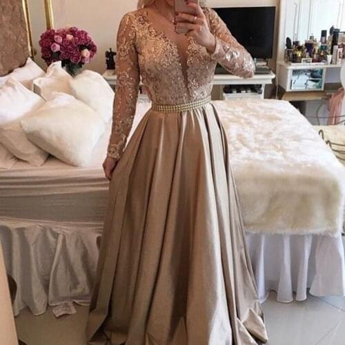 Woman Prom Evening Dresses 2020 Party Night Celebrity Long Elegant Plus Size Arabic Formal Dress Gown