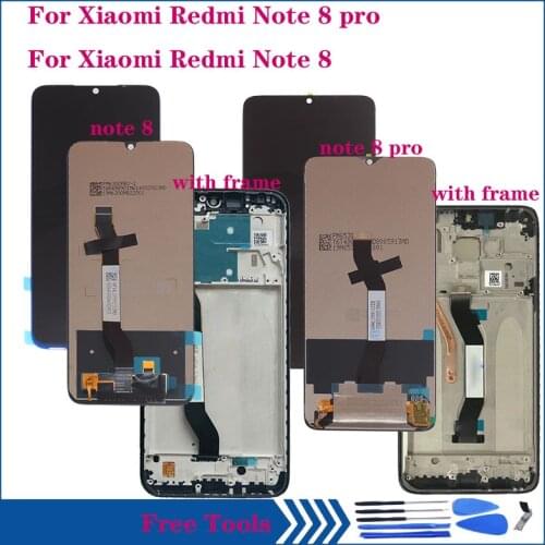Original LCD For Xiaomi Redmi Note 8 LCD Display Touch Screen Digitizer Assembly For Redmi note 8 pro LCD Repair kit with frame
