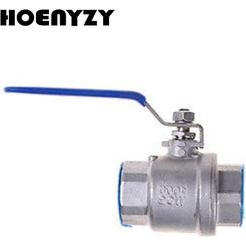 1Pair High Quality 1/2" 3/4" 1" Size Female Full Ports 304 Stainless Steel SS201 two-piece Type Ball Valve DN15 DN20 DN25
