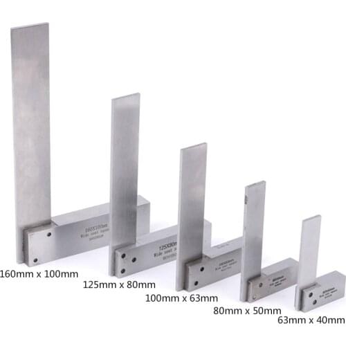 1Pc Ruler Machinist Square Rulers 90 Degree Right Angle Engineer Precision Ground Hardened Steel Angle Ruler Measure Tools