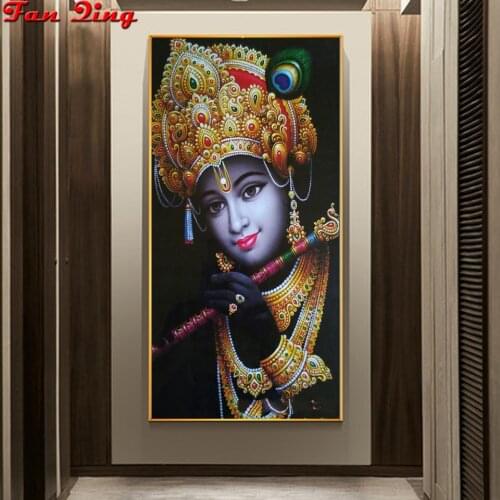 5d Diy Diamond Painting Krishna full square/ round diamond embroidery mosaic Rhinestone home decor pictures