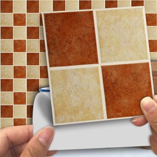 Funlife 10*10cm Antique Mosaic Self-Adhesive Waterproof Wall Art Cafes Home Bedroom Bathroom Tile Sticker Wall Sticker TMS006