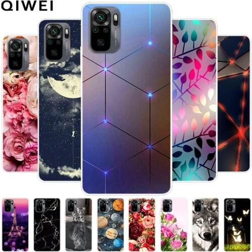 For Redmi Note 10 Case Painting Clear Soft TPU Phone Cases For Xiaomi Redmi Note 10 Silicone Cover Note10 6.43'' 2021 Bumper