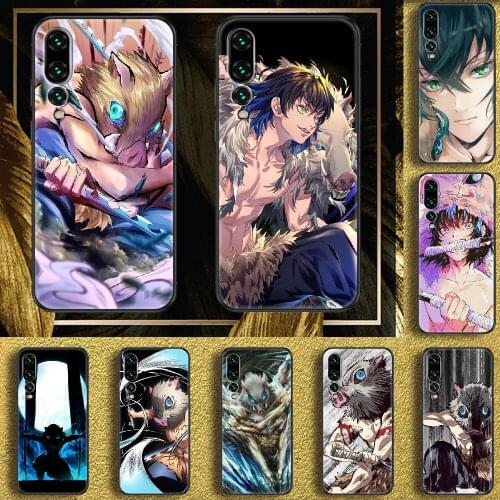 Hashibira Inosuke Anime Demon Slayer Phone case For Samsung Galaxy A 3 5 7 8 10 20 21 30 40 50 51 70 71 E S 2016 2018 4G black