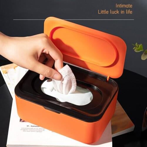 Desktop Tissue Box Holder Modern Dustproof Easy Use Wet Wipes Dispenser Holder For Home Office xqmg Tissue Boxes Kitchen Storage