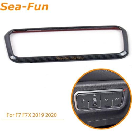 For Haval F7 F7X 2019 2020 Car Headlight Switch Adjustment Button Sticker Trim Cover Decorative Frame Interior Accessories