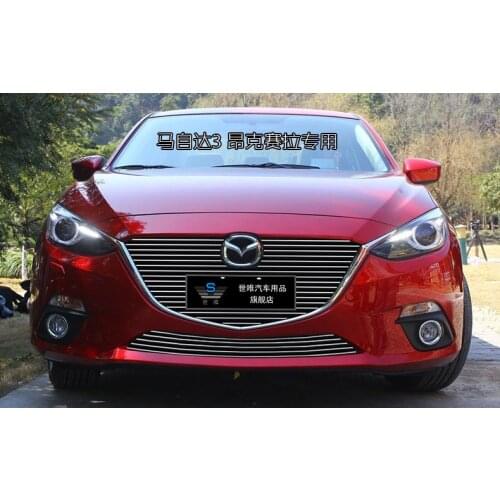 For Mazda 3 Axela 2014-2016 Grill Grille Front Racing Cover High Quality New Aluminum Alloy