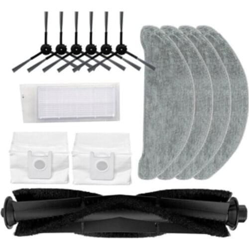 HOT！-New Mop Cloths Dust Bags Main Brush Side Brush HEPA Filter For ROIDMI EVE Plus Vacuum Cleaner Spare Parts