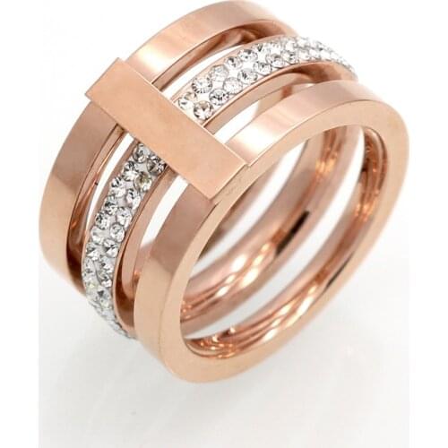 Fine Jewelry Men And Woman High Polished Signet Solid Stainless Steel Ring Biker Ring For Men And Woman Gold Colour Jewelry