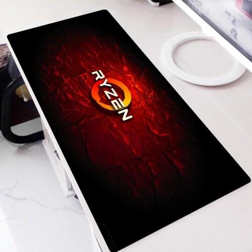 Mouse Pad RYZEN logo Gaming Mousepad Mat Gamer Mouse Pad Keyboard Desk Mat Table Carpet Mousepad 900x400 For Computer Laptop Pad