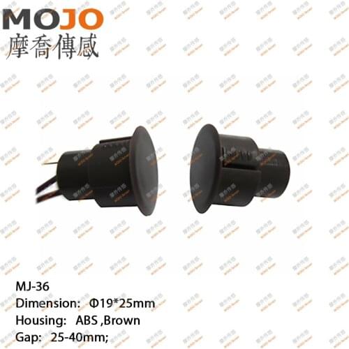 2020 MJ-36 N.O type Magnetic contact ideal for metal door magnet alarm