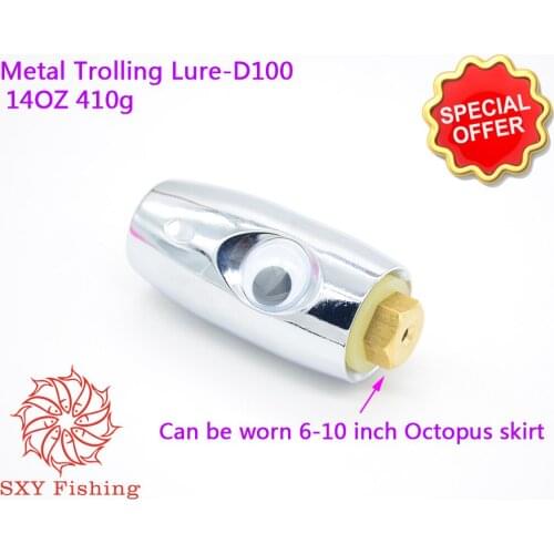 SXY FISHING D100 Metal Trolling lure 14OZ All metal bait Deep sea fishing bait Grouper bait Marlin bait Tuna bait