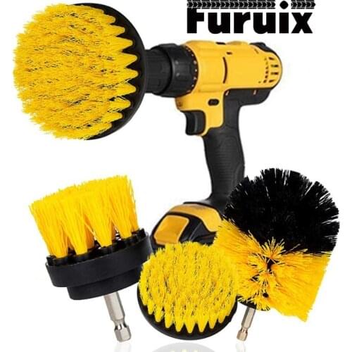 Cement brick and grout power scrubber cleaning set grout power scrubber drill brush set polishing kit car gadget polishing kit