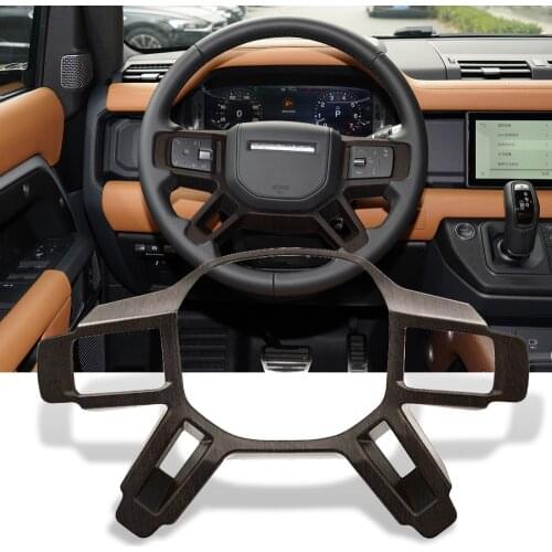 For Land Rover Defender2020 Inner Steering Wheel Trims Molding Frame Cover ABS Car Styling Accessories