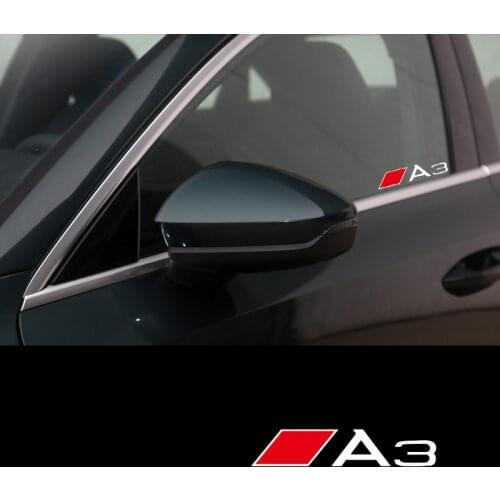 2 Pcs Decal Sticker Car Windows Sticker For Audi A1 A3 8P 8I A4 A5 A6 A7 A8 Q1 Q3 Q5 Q7 Q8 TT R8