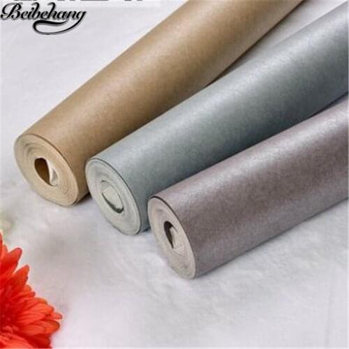 Beibehang Black Gray White Nonwovens Wallpaper Bedroom Warm Living Room 3d Silk Pure Simple Modern TV Wallpaper papel de parede