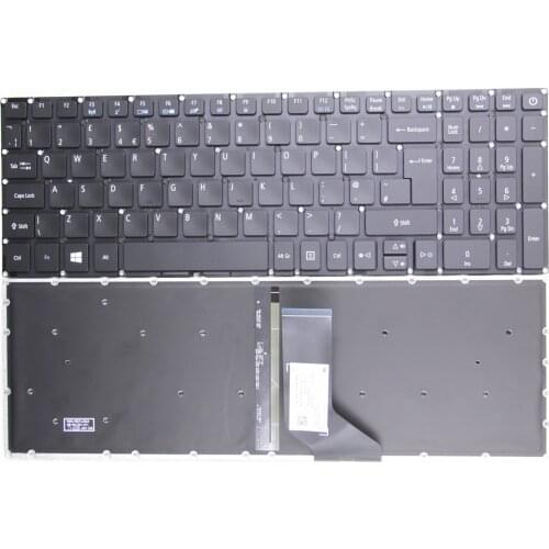 New UK(GB) Original for Acer Aspire E5-573 E5-722 E5-772 V3-574G V5-591G E5-573T E5-573G E5-573T E5-532G Laptop Keyboard Backlit