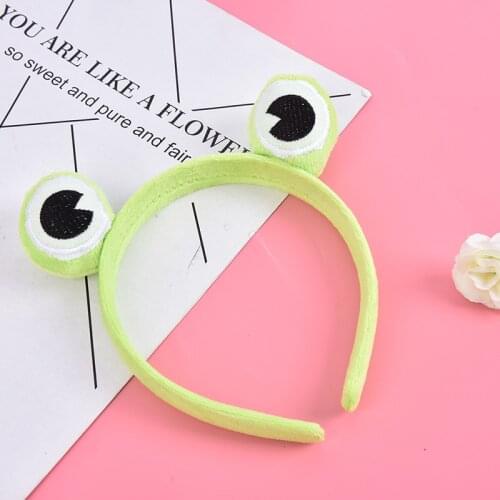2021 New Women Spring Headband Creative frog eye Elastic Hair Bands Soft Solid Girls Hairband Hair Accessories