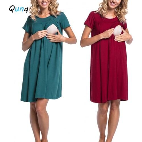 Qunque/群鹊 Maternity Short Dresses