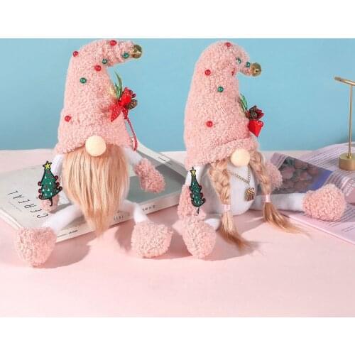 Christmas Decorations For Home Gnome Faceless Couples Doll Navidad Ornaments for Wedding Party Decoration Decor New Year 2021