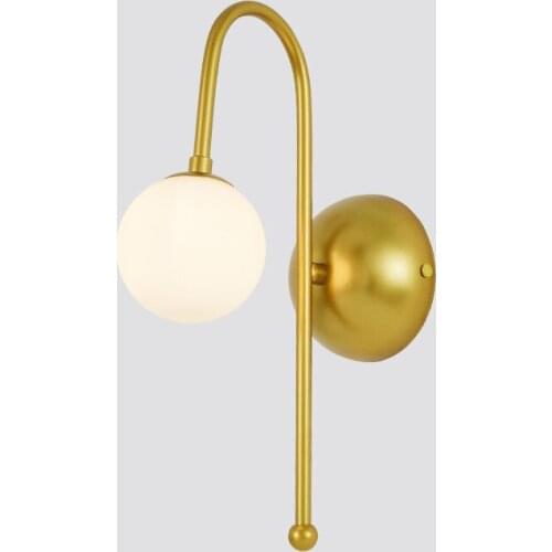 Nordic gold wall lamps living room aisle bedroom bedside lamps study model houses decoration lighing wall light ZA818