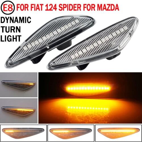 LED Side Repeater Marker Turn Signal Indicator Flasher For Mazda 6 Mazda6 GH Mazda5 CW Premacy RX-8 MX-5 Fiat 124 Spider