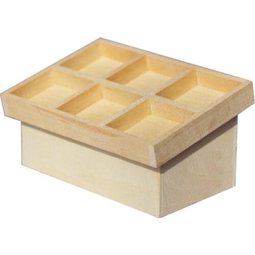 Wooden 1:12 Scale Dollhouse Miniature Supermarket Shelves for Food Drink Display Furniture Toys Dollhouse Fruit Vegetable Shelf