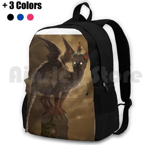 The Last Guardian Outdoor Hiking Backpack Waterproof Camping Travel The Last Guardian Trico Toriko Fanart Games