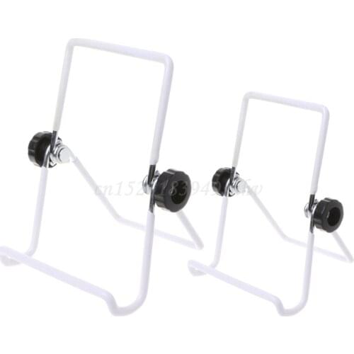 Universal Mobile Phone Holder 180° Adjustable Angle Foldable Metal Wire Stand Mount For Cellphone Tablet PC Book Desk Support