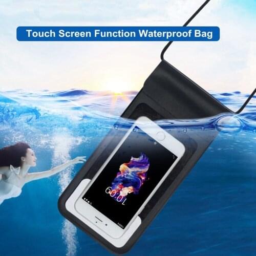 Universal TPU Touch Screen Function Strong Waterproof Mobile Phone Bags Pouch for 4.0-6.5 Inch Cell Phone