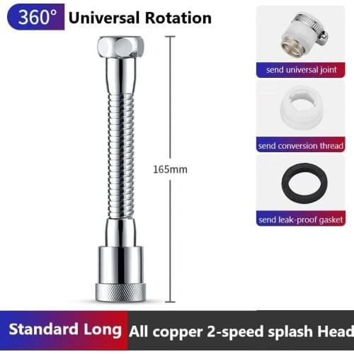 All Copper Splash-proof Faucet Universal Faucet Head Aerator Rotation Water Saving Faucet For Bathroom Kitchen Sink Tap Extender
