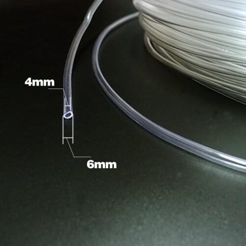 1/3/5/10 meters high quality 4*6 air tubing suit aquarium co2 system for fish tank water plants color transparent