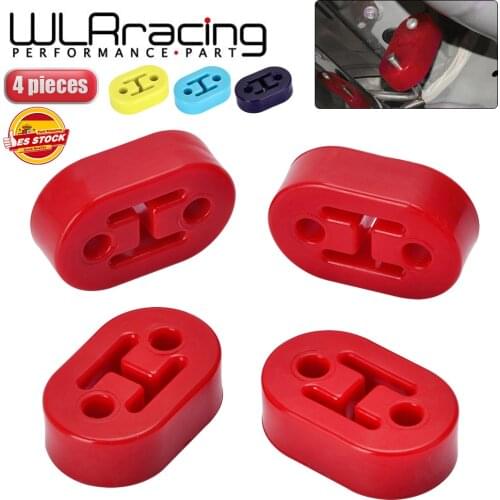 WLR RACING - Blue,Red,Yellow, Polyurethane Exhaust/Muffler SHORT HANGERS 4pcs/lot universal WLR8952
